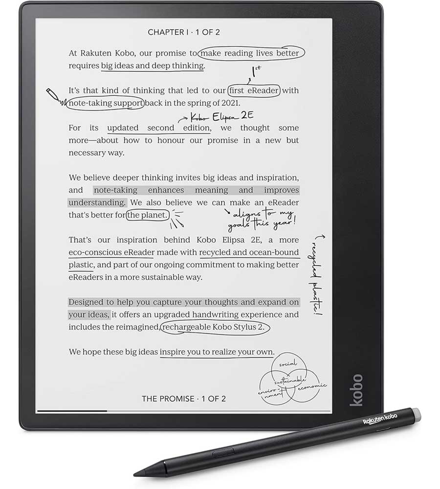 Tabletă e-ink Kobo Elipsa 2E