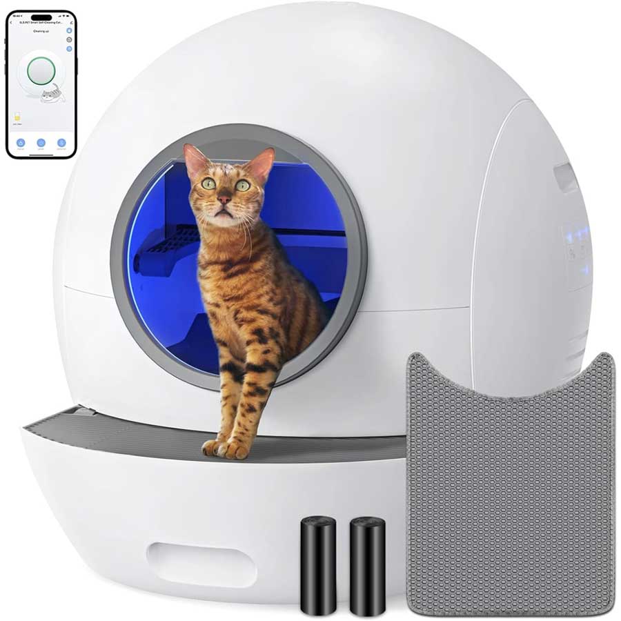 Litieră automată smart pentru pisici Fish & Paws